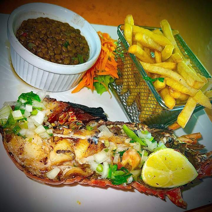 Assiette de langouste Martinique