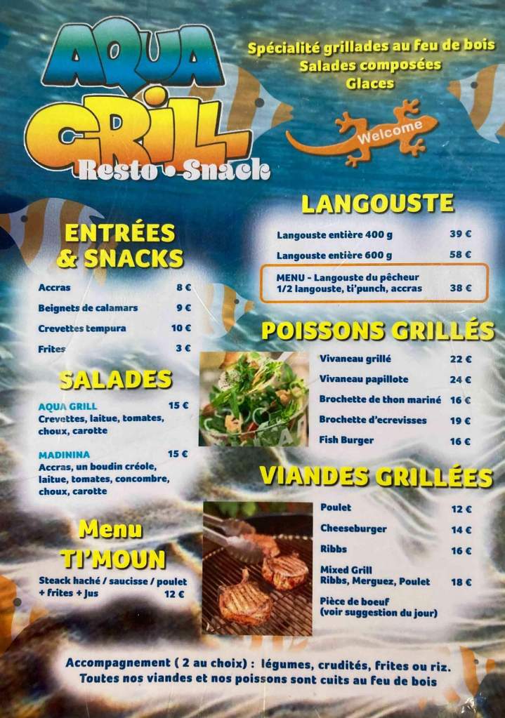 Restaurant fruits de mer Martinique