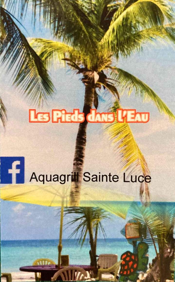 Restaurant pied dans l'eau Martinique