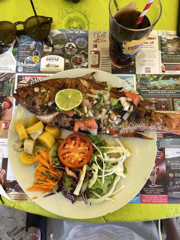 Plat de poisson frais Martinique