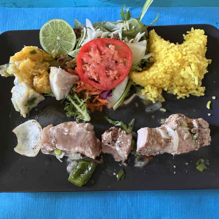 Plat à la carte restaurant Martinique