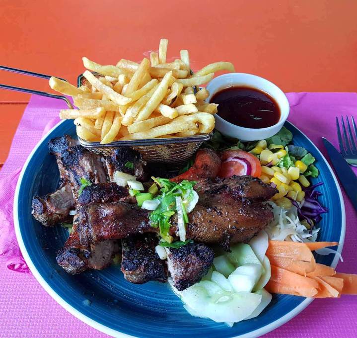 Grillade au feu de bois Martinique